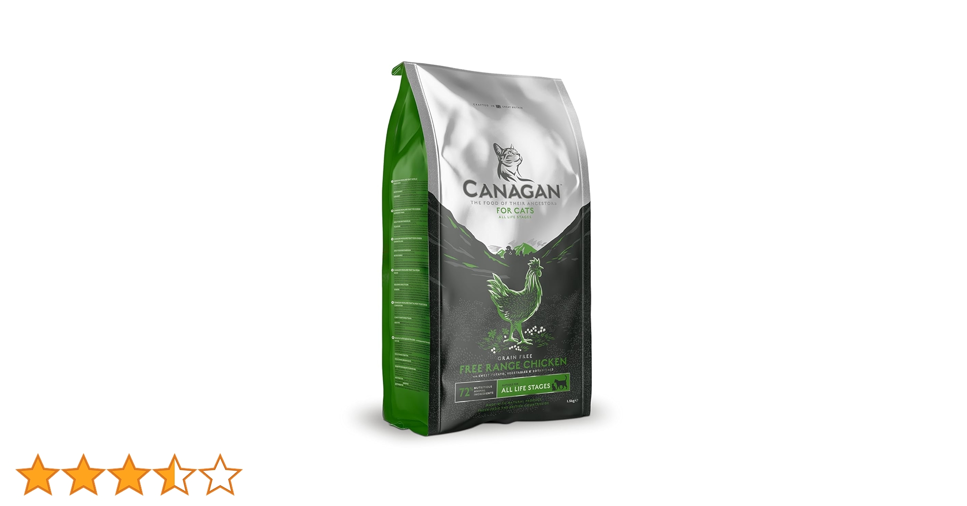 Amazon | カナガン キャットフード チキン (1.5kg) ドライフード 全猫